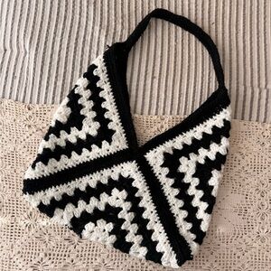 Handmade Crochet Granny Tote Bag